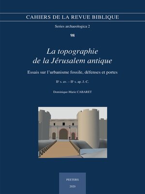cover image of La topographie de la Jerusalem antique